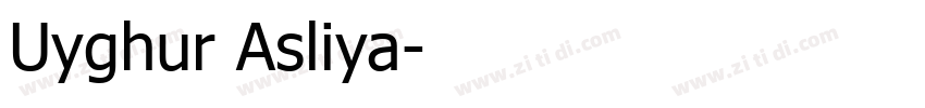 Uyghur Asliya字体转换